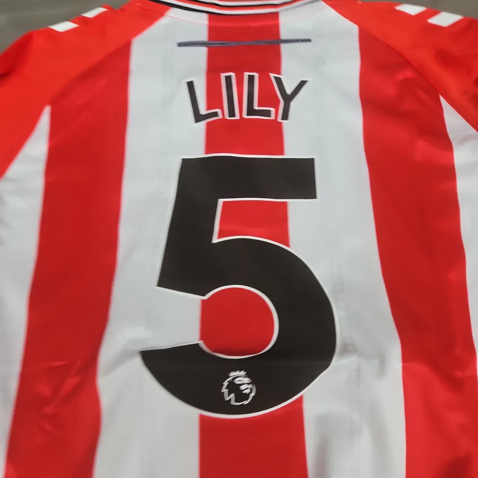 SUNDERLAND AFC FOOTBALL SHIRT – LILY 5 - SIZE 20