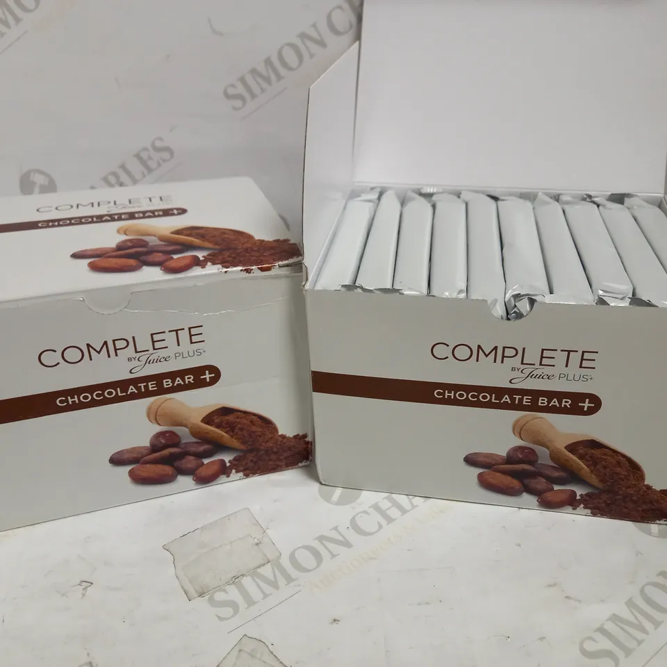 JUICEPLUS COMPLETE CHOCOLATE BAR + MEAL REPLACEMENT BARS (2 X APPROX 30PC)