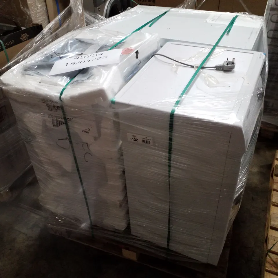 PALLET OF APPROXIMATELY 3 UNPROCESSED RAW RETURN WHITE GOODS TO INCLUDE