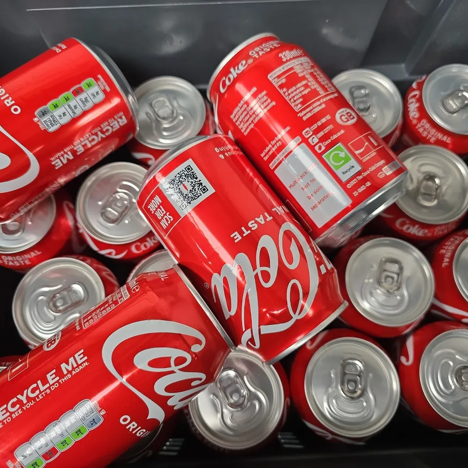 APPROXIMATELY 16 COCA COLA 330ML CANS