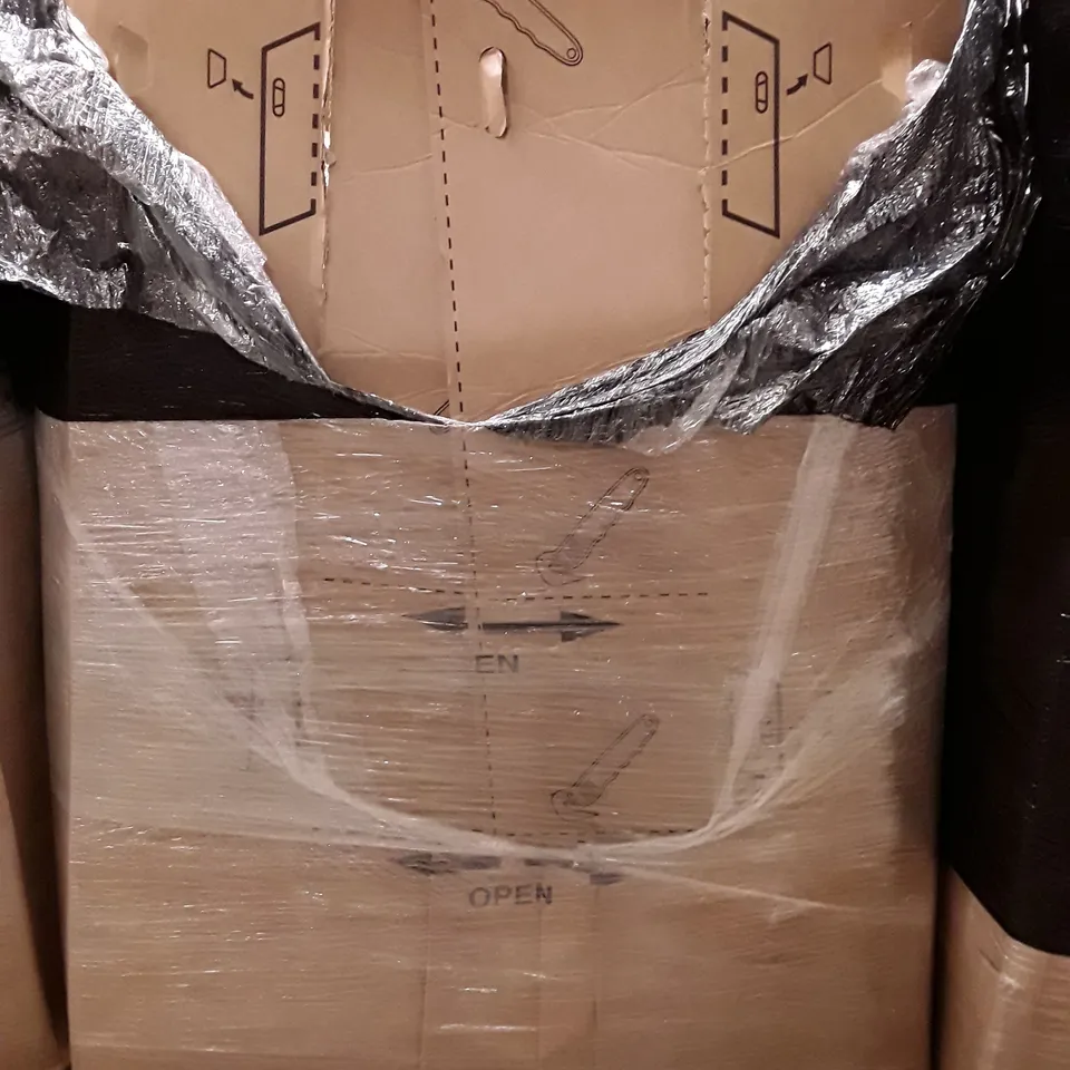 PALLET CONTAINING ASSORTED HOUSEHOLD PRODUCTS INCLUDING FOLDABLE PLAY MAT, AIR COOLERS, BABY PLAYPEN & CORNER DESK