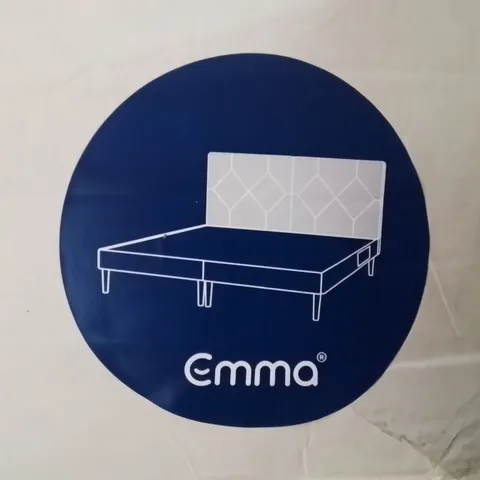 BRAND NEW EMMA BOX BED 135×190 LIGHT GREY HEADBOARD 