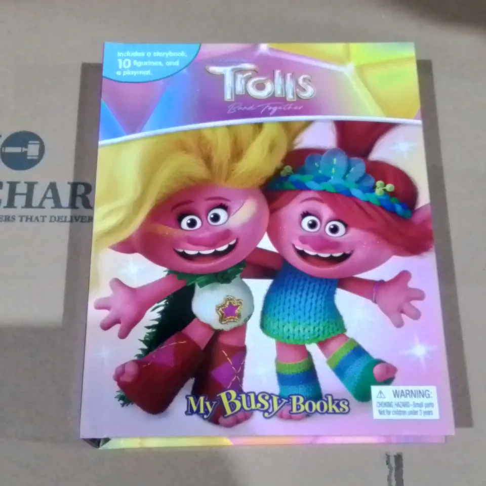 LOT OF 10 BRAND NEW TROLLS MY BUSY BOOKS