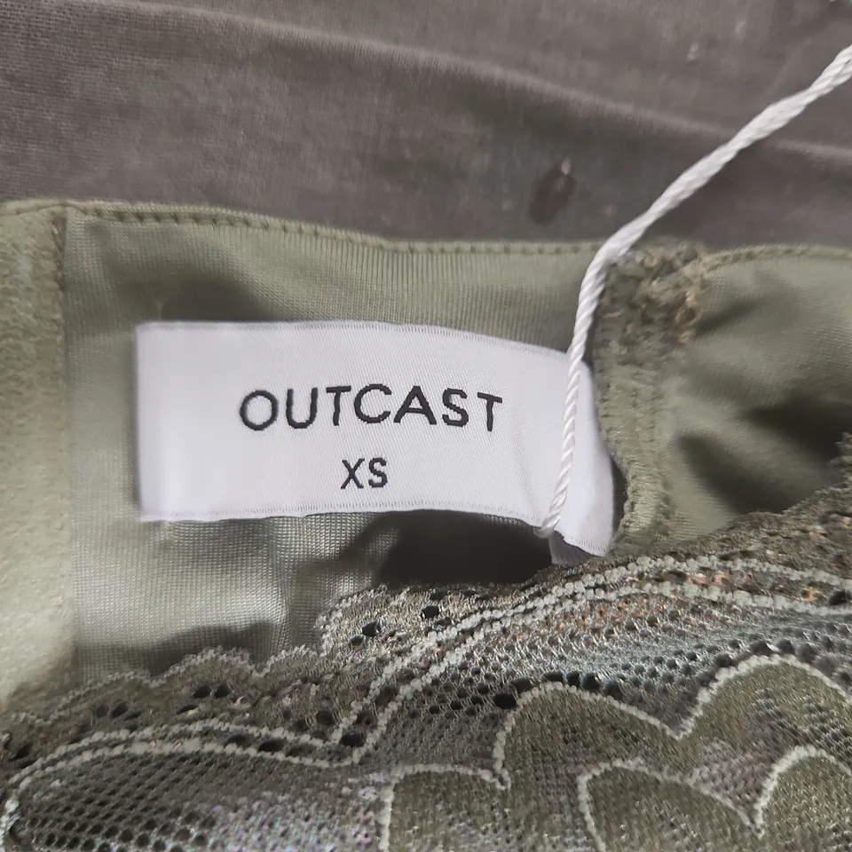 OUTCAST WOMEN'S LACE DRESS – OLIVE GREEN, XS