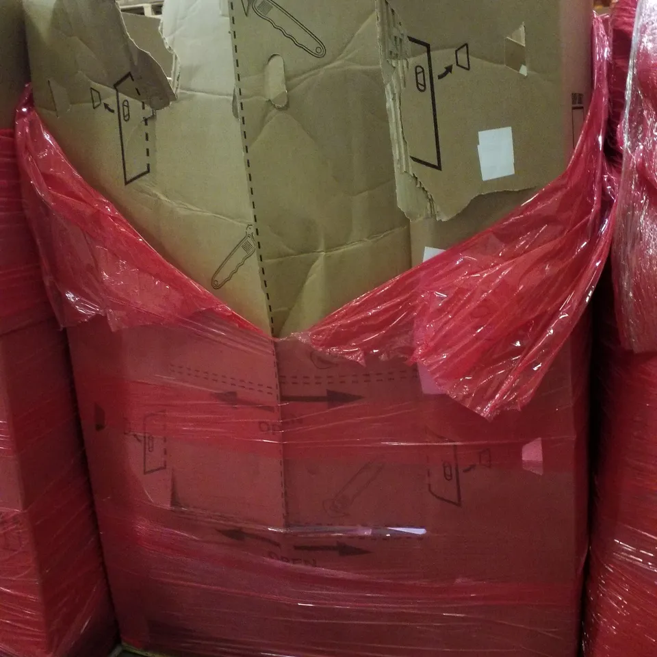 PALLET CONTAINING ASSORTED PRODUCTS INCLUDING DUAL BASKET AIR FRYER, VACUUM CLEANER, 39" CHEST OF DRAWERS & NON-WOVEN FABRIC WARDROBE 