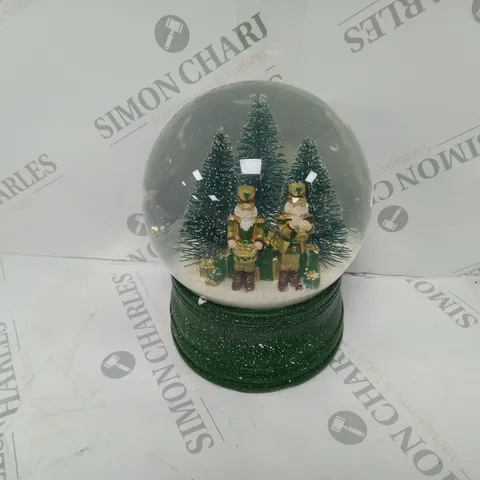 SANTA EXPRESS CHRISTMAS CHARACTER MUSICAL WATER SPINNER NUTCRACKER
