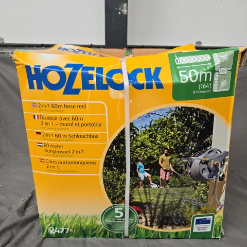 BOXED HOZELOCK 2-IN-1 60M HOSE REEL