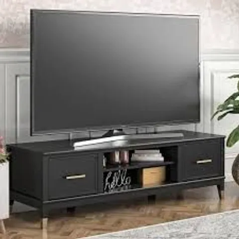 BOXED TV CABINET WESTERLEIGH TV STAND BLACK FOR TVS UP TO 65 INCH (1 BOX)