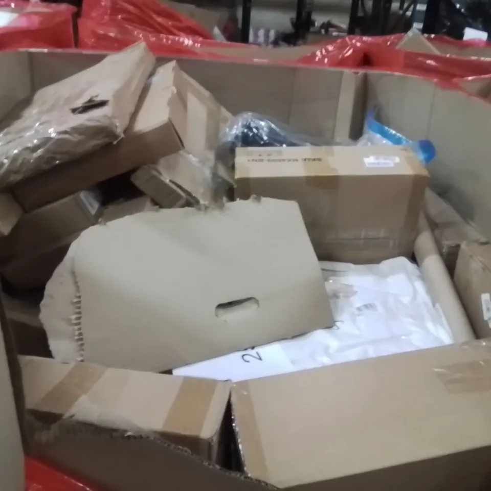 PALLET OF ASSORTED HOUSEHOLD GOODS AND PRODUCTS TO INCLUDE;PARTY ARCH,TOILET RAISER,BARSTOOL