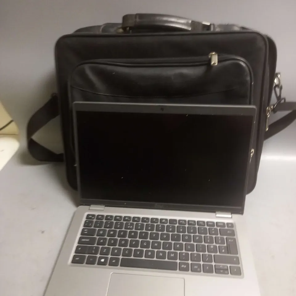 DELL LAPTOP AND LAPTOP BAG IN SILVER