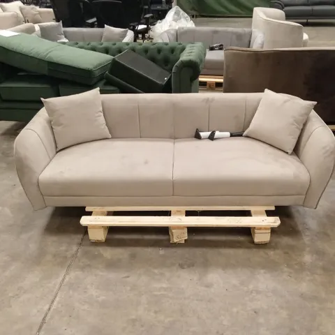 LOREN 3 SEATER SOFA, CHAMPAGNE CLASSIC VELVET 