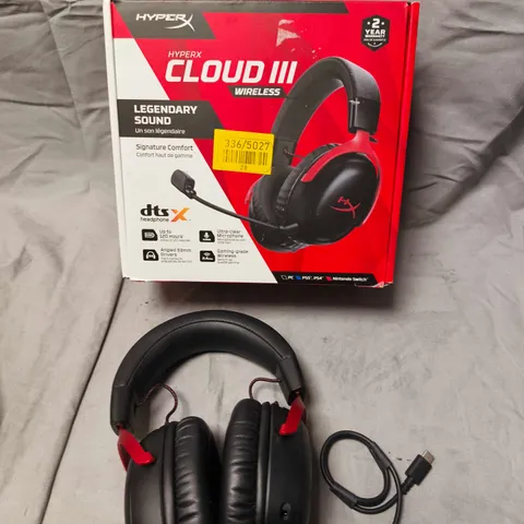 HYPERX CLOUD II WIRELESS HEADSET β BLACK/RED (BOXED)