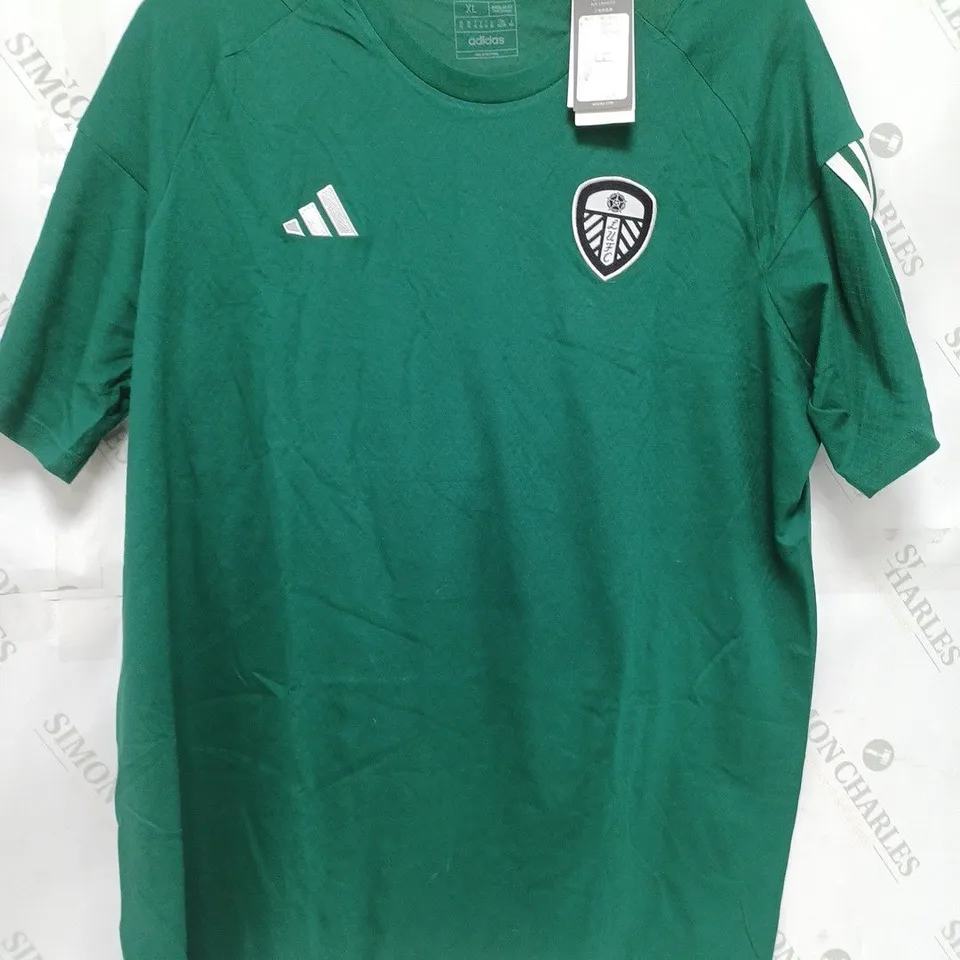ADIDAS LEEDS UNITED TOP IN GREEN - XL