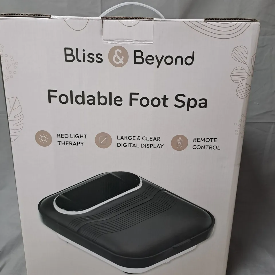 BLISS & BEYOND FOLDABLE FOOT SPA