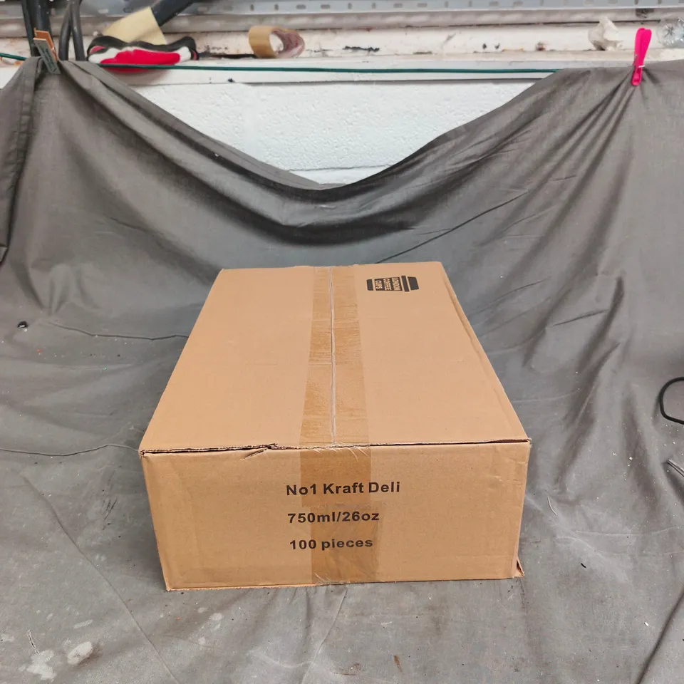 BOX OF APPROXIMATELY 80 CARDBOARD FOOD STORAGE CARTONS