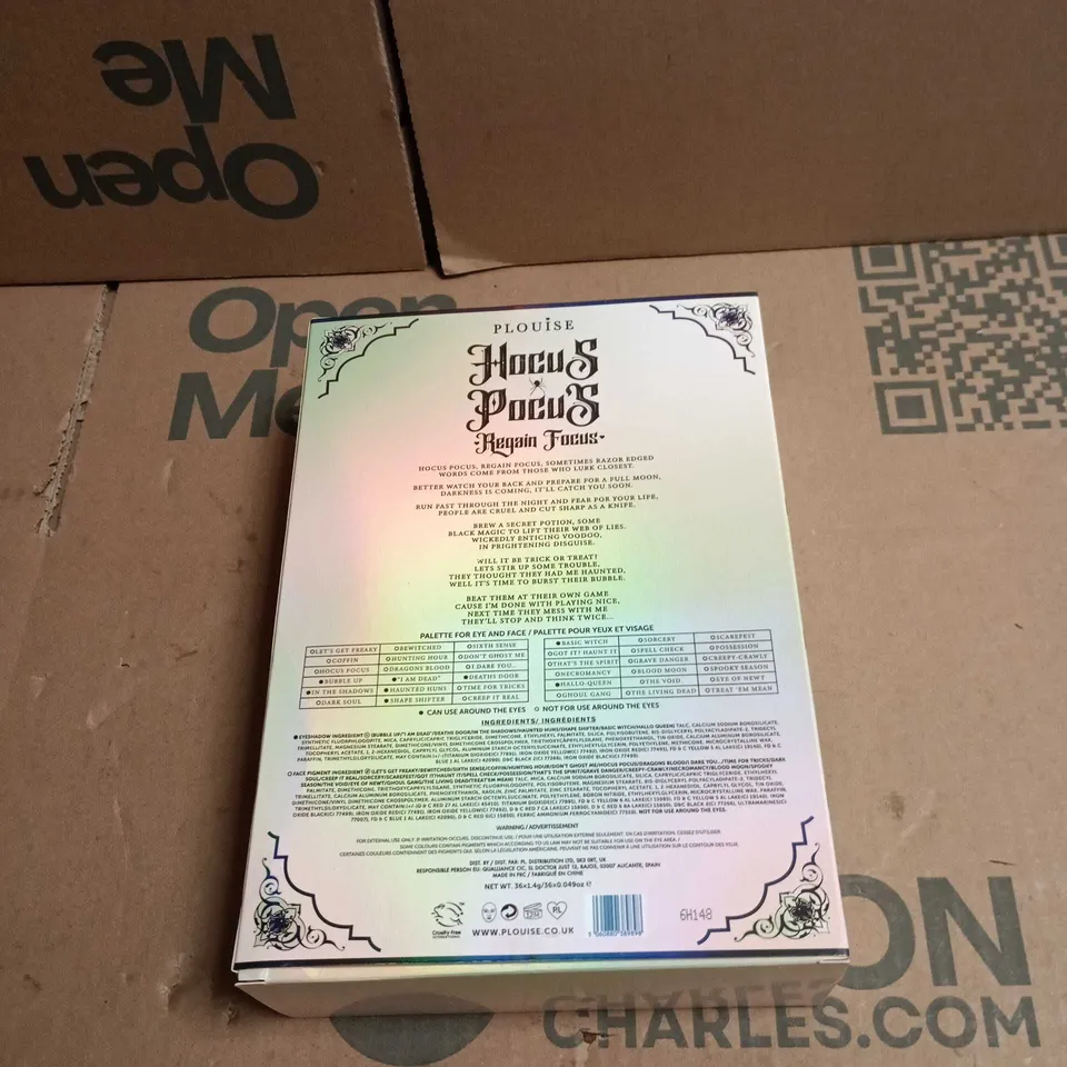 PLOUISE BOOK OF SPELLS HOCUS POCUS REGAIN FOCUS, PALETTE FOR EYE AND FACE