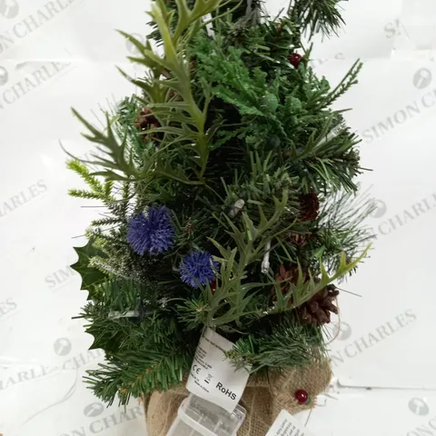 BLUE THISTLE PRE LIT GARLAND