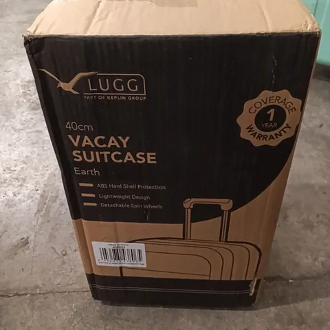 BOXED KEPLIN LUGG 40CM VACAY SUITCASE EARTH COLOUR 