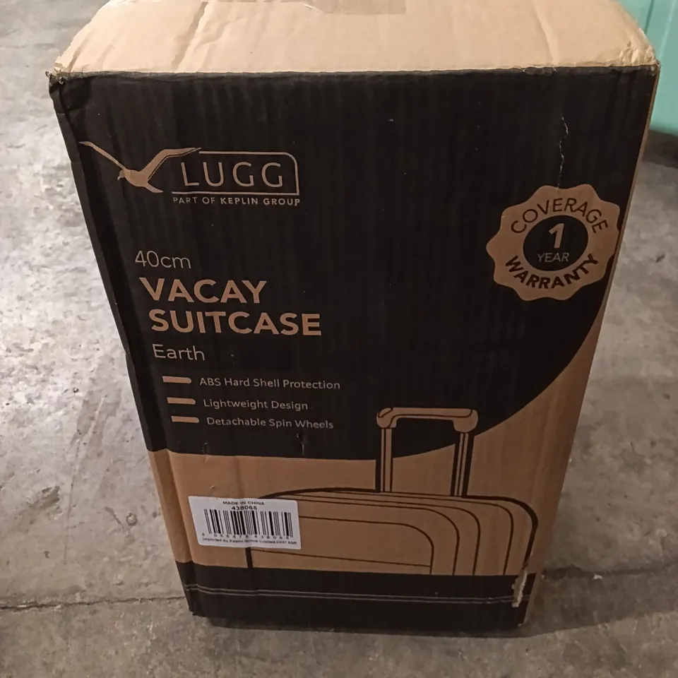 BOXED KEPLIN LUGG 40CM VACAY SUITCASE EARTH COLOUR 