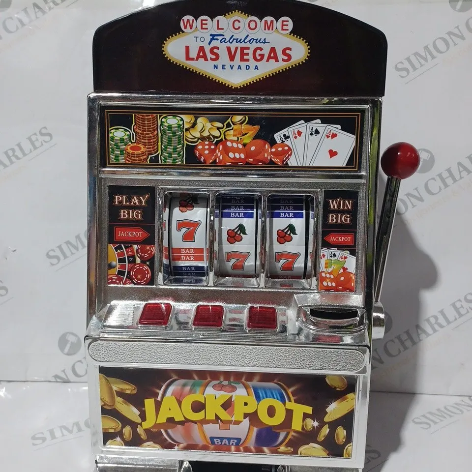 UNBRANDED LAS VEGAS SLOT MACHINE PIGGY BANK TOY