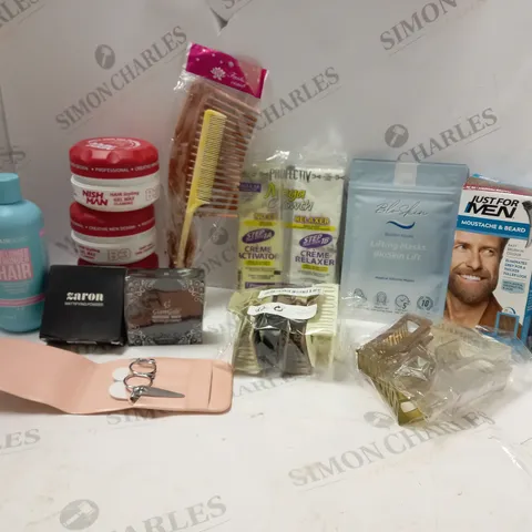 LOT OF HOUSEHOLD ITEMS TO INCLUDE NISH MAN HAIR STYLING GEL WAX , ETC