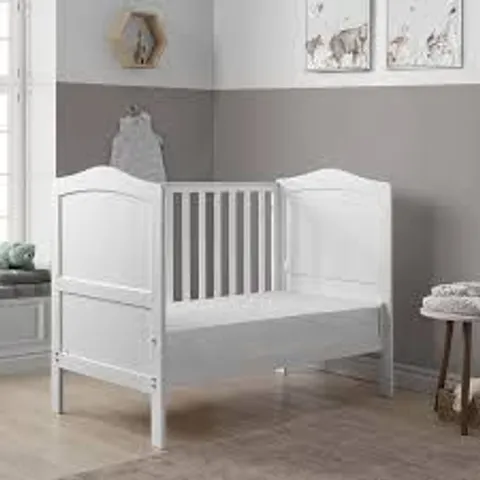 BOXED NESTED ALEXANDRA MINI COT BED - WHITE (1 BOX)