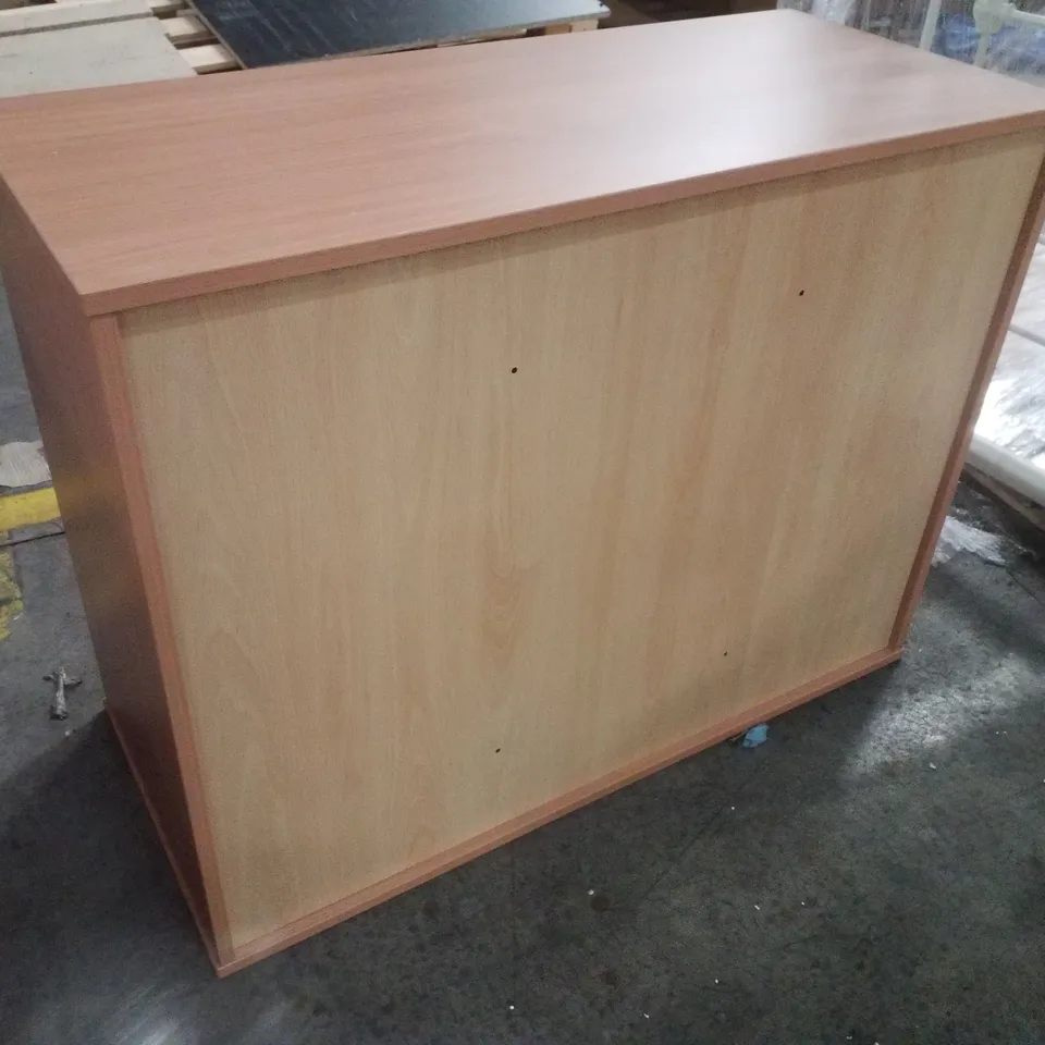 9 EXTRA DEEP BEECH MFC TRAY STORAGE UNIT WITH CASTORS 1030×453×792MM