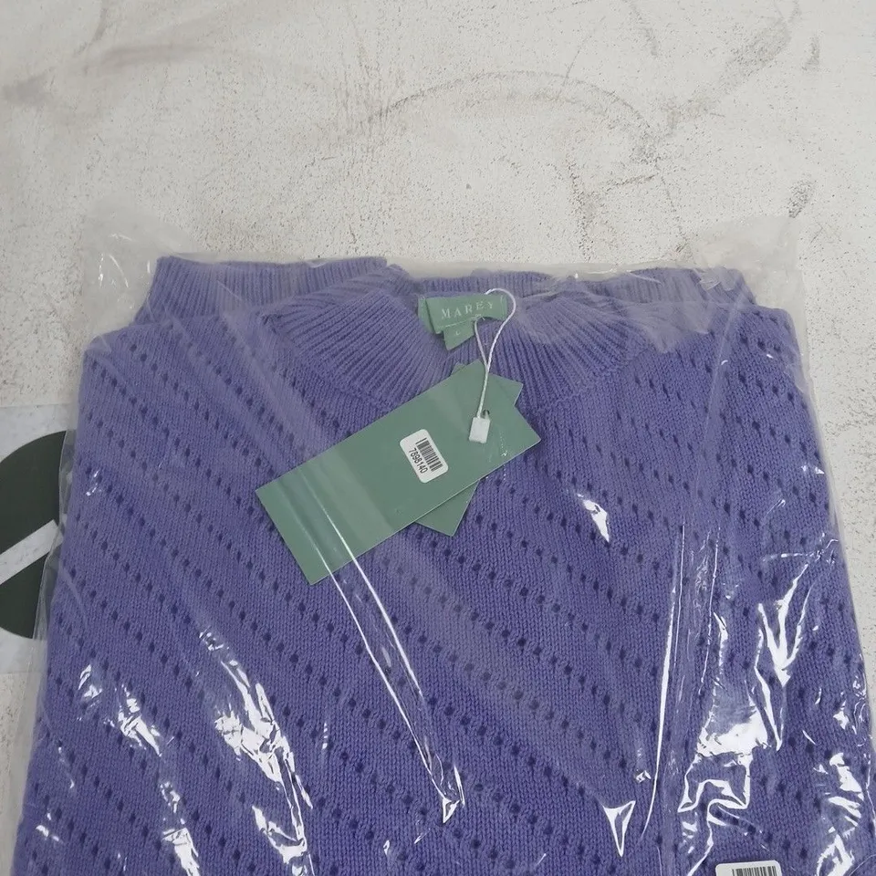 LA MAREY LADIES KNITTED JUMPER PURPLE SIZE L