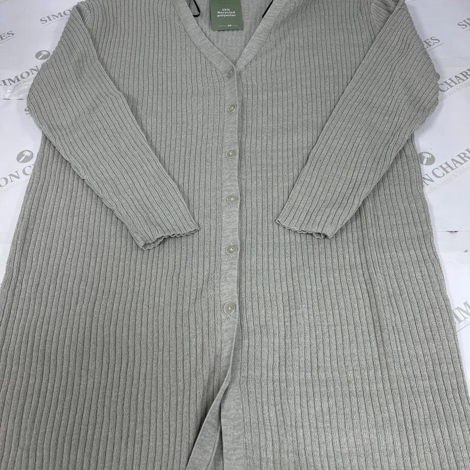 H&M STRETCH KNIT MAXI DRESS IN SAGE GREEN SIZE LARGE