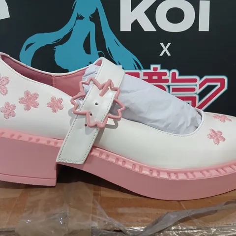 KOI X HATSUNE MIKU SAKURA MIKU CHERRY BLOSSOM MARY JANES - WHITE, UK 4
