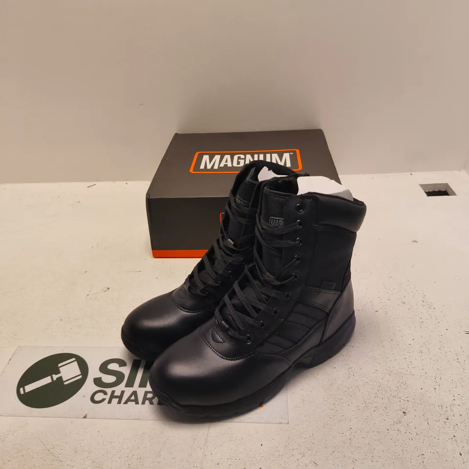 MAGNUM PANTHER 8.0 SIDE ZIP BOOTS – BLACK, UK 10 (US 11 / EU 44)