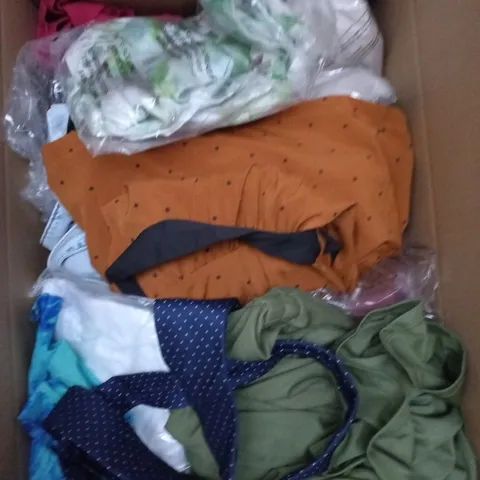 APPROXIMATELY 25 ASSORTED CLOTHING PRODUCTS IN VARIOUS STYLES & SIZES