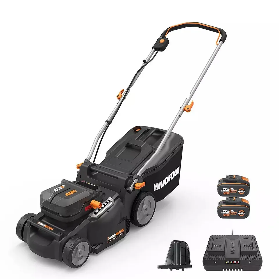 WORX 40V POWERSHARE 37CM CORDLESS BRUSHLESS LAWN MOWER
