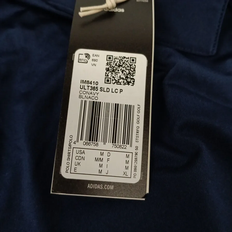 ADIDAS POLO SHIRT – NAVY, UK M