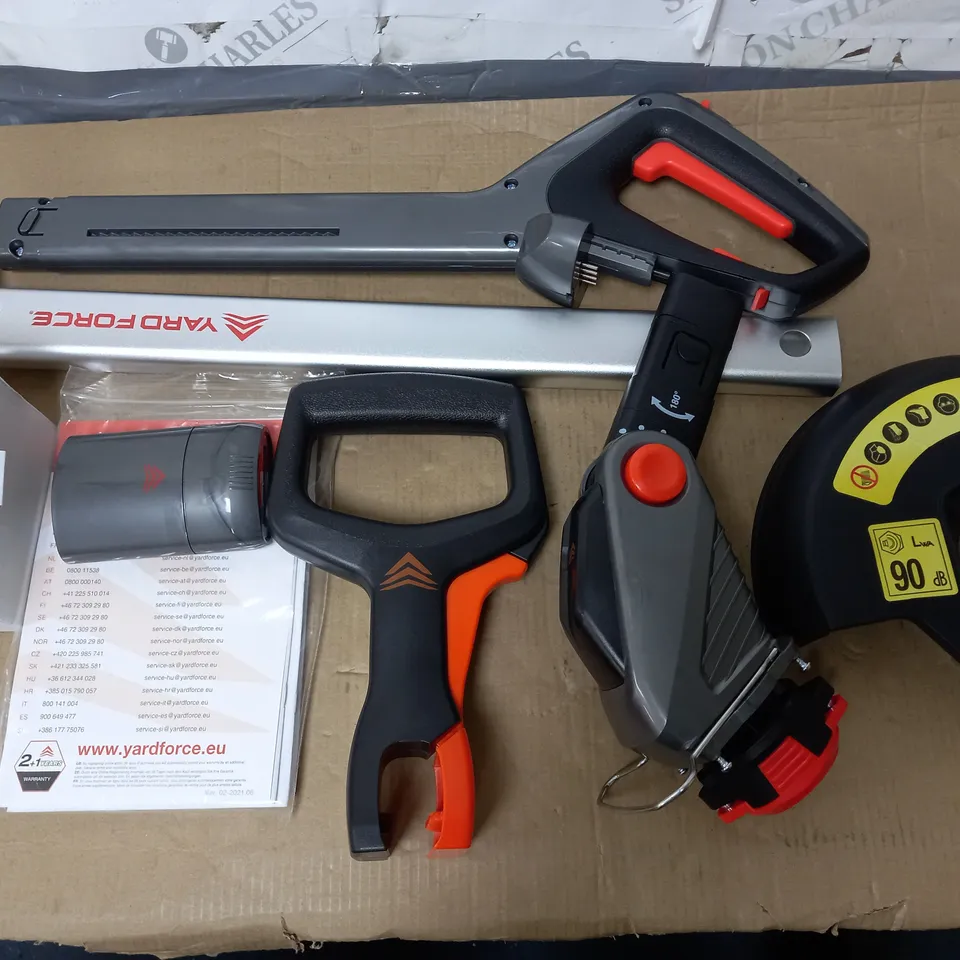 BOXED YARD FORCE IFLEX 12V MOWER & GRASS TRIMMER