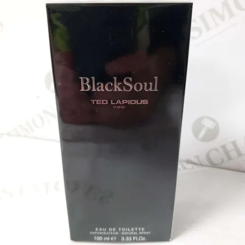 BOXED AND SEALED TED LAPIDUS BLACK SOUL EAU DE TOILETTE 100ML