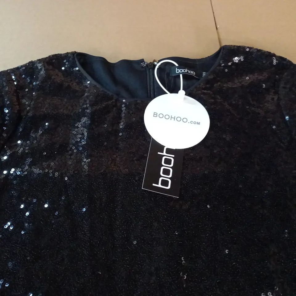 boohoo boutique sequin t-shirt dress - 14