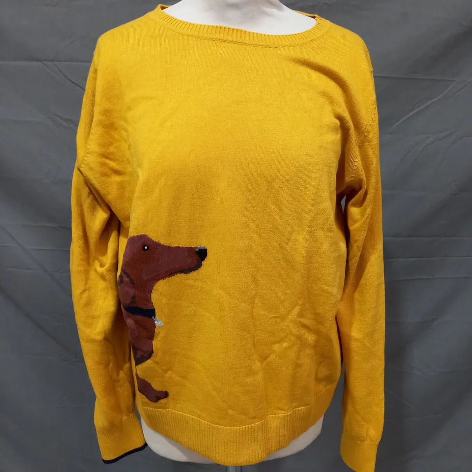 JOULES JUMPER IN GOLD SIZE 18