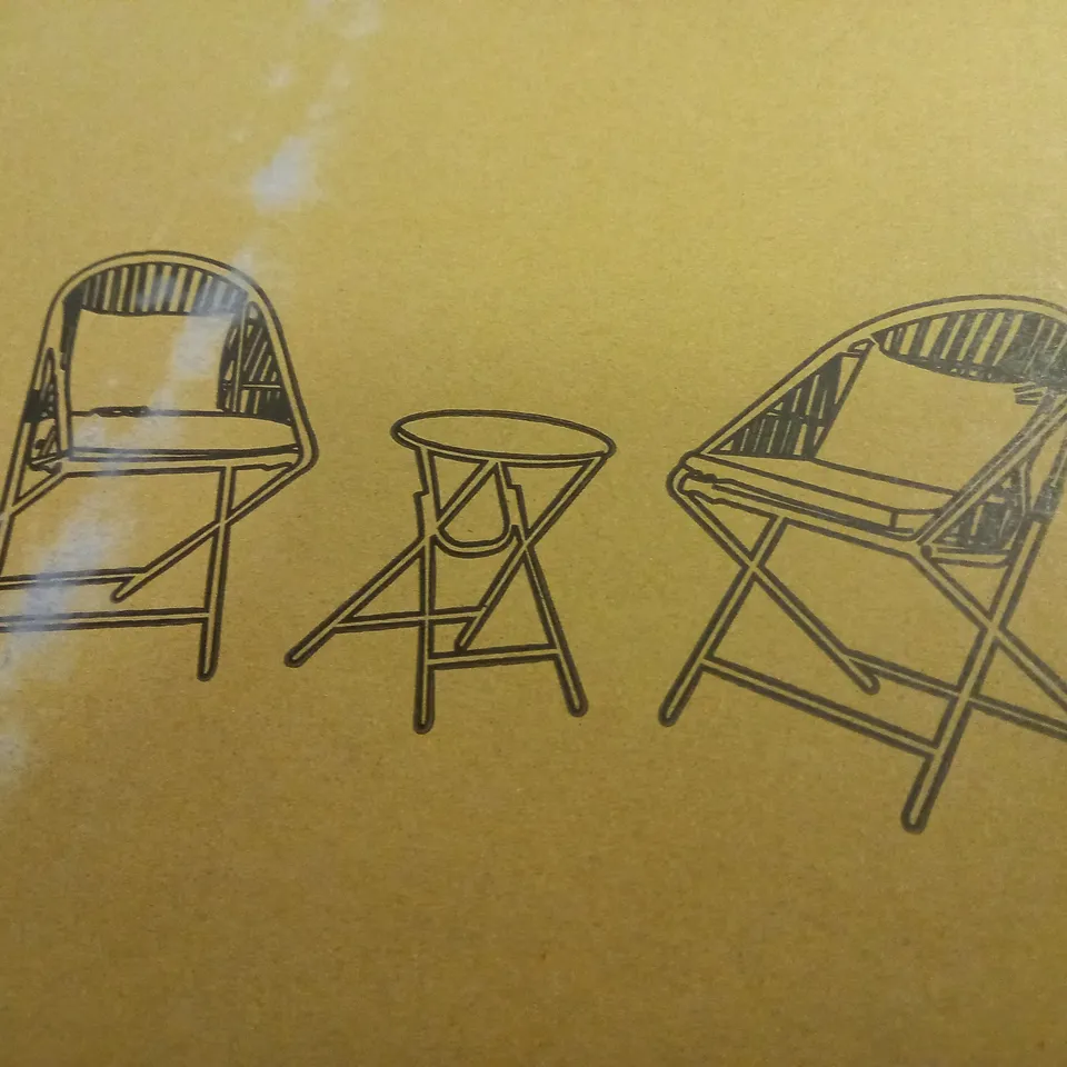 INNOVATORS COLLAPSIBLE 3 PIECE HOLLY BISTRO SET 
