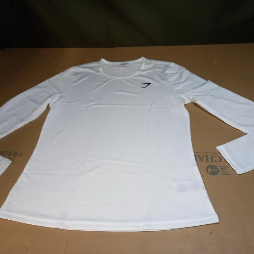 MENS LONG SLEEVED GYMSHARK SHIRT SIZE S