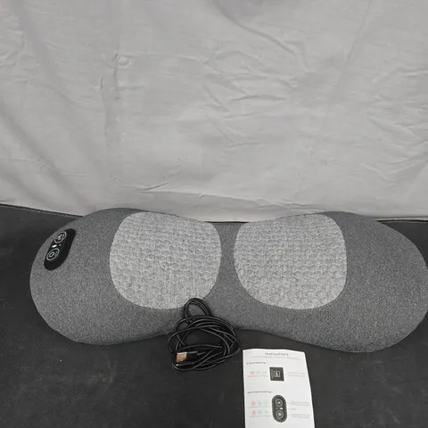 ELECTRIC MASSAGER PILLOW WITH HEAT – GREY (VERIFY MODEL)