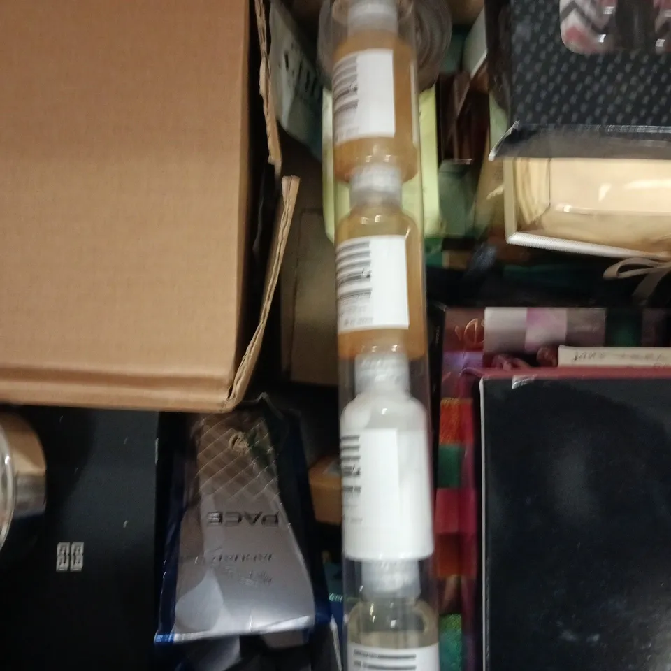 BOX OF APPROXIMATELY 25 ASSORTED COSMETIC ITEMS TO INCLUDE ALESSANDRO, NATALIE GLEBOVA, ETC - COLLECTION ONLY