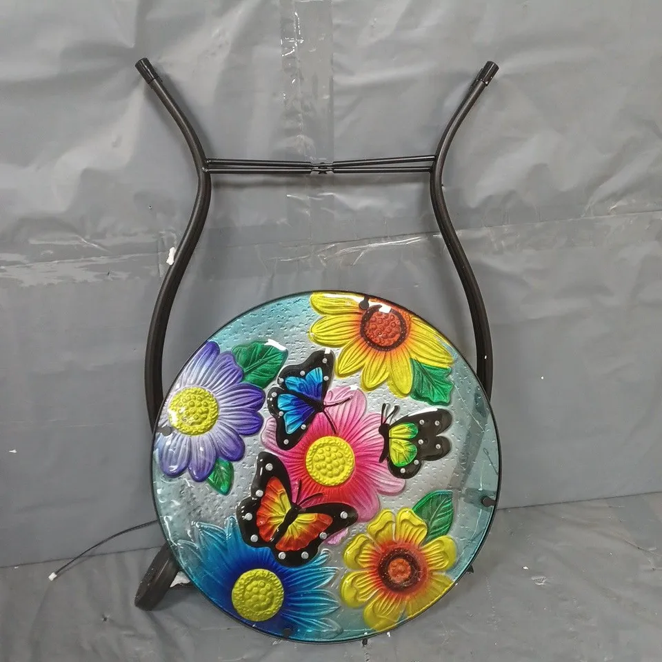 FLOWER GARDEN TABLE WITH SOLAR LIGHT