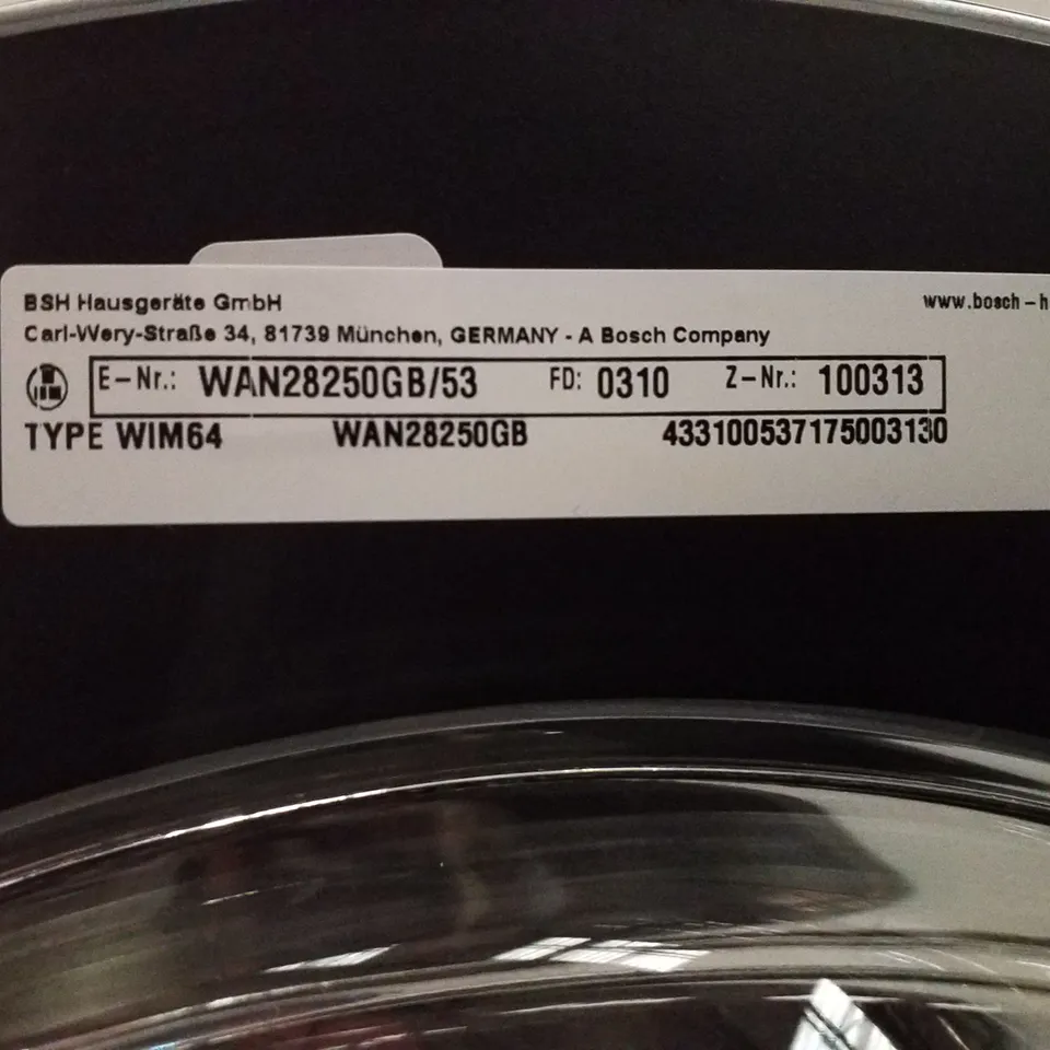 BOSCH SERIES 4 WAN28250GB WASHING MACHINE