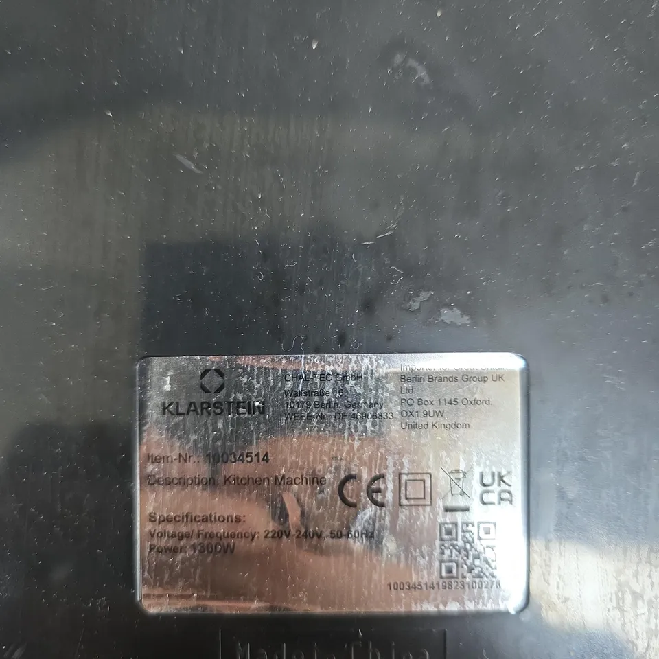 KLARSTEIN KITCHEN MACHINE STAND MIXER – WHITE