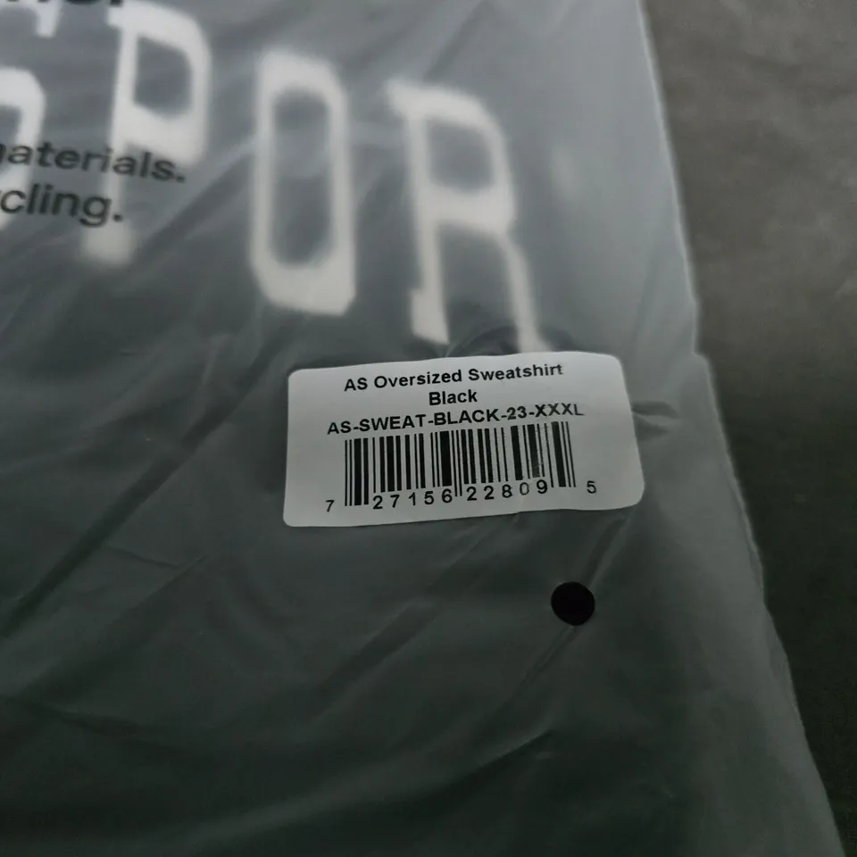 ADANOLA OVERSIZED SWEATSHIRT – BLACK, XXXL