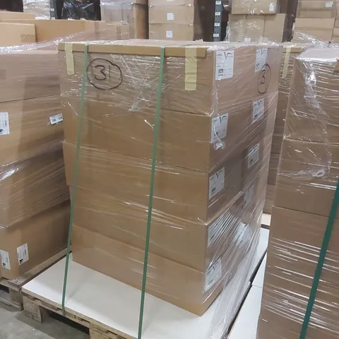 PALLET CONTAINING A LARGE QUANTITY OF ASSORTED BATHROOM FURNITURE PARTS INCLUDING: VELDEAU VANITY CARCASSES ECT