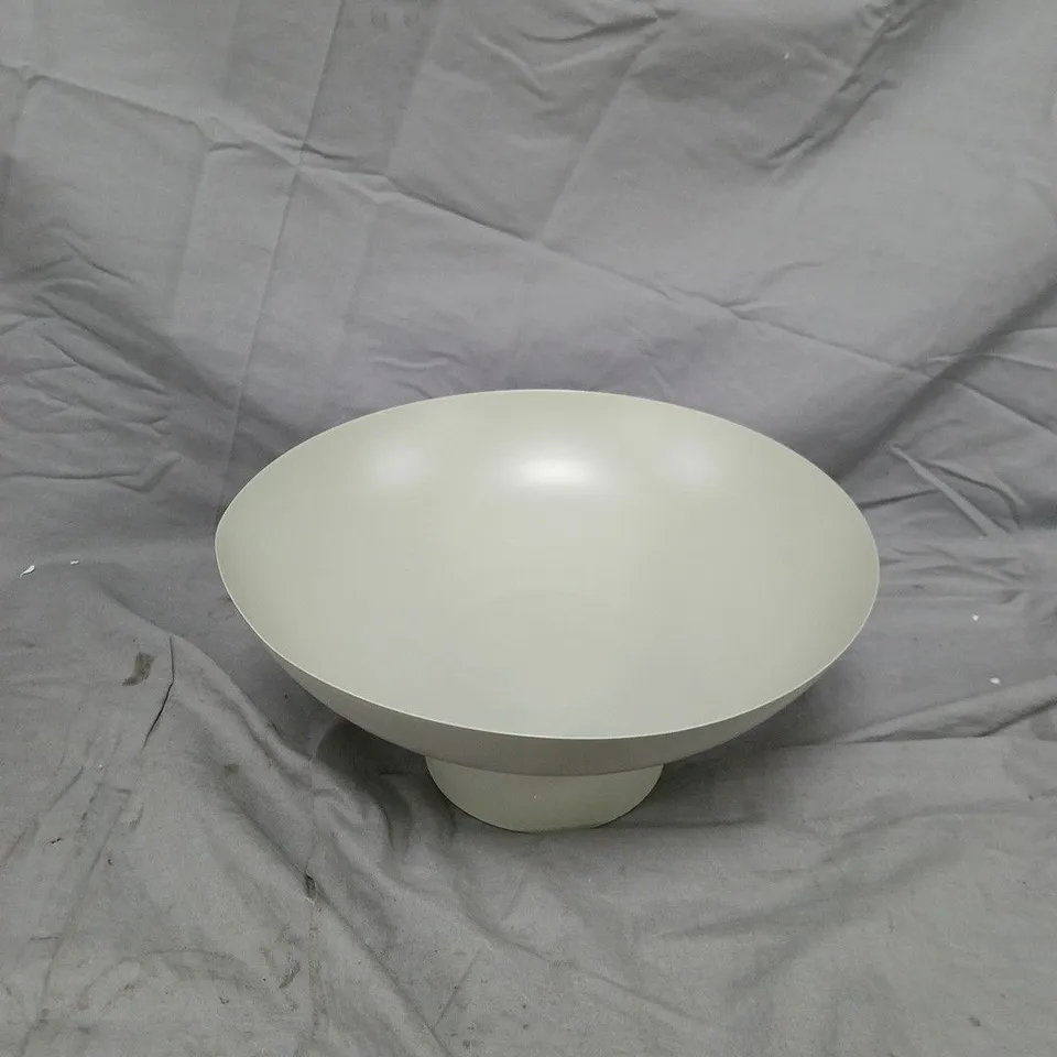 METAL SPUN PEDESTAL BOWL 