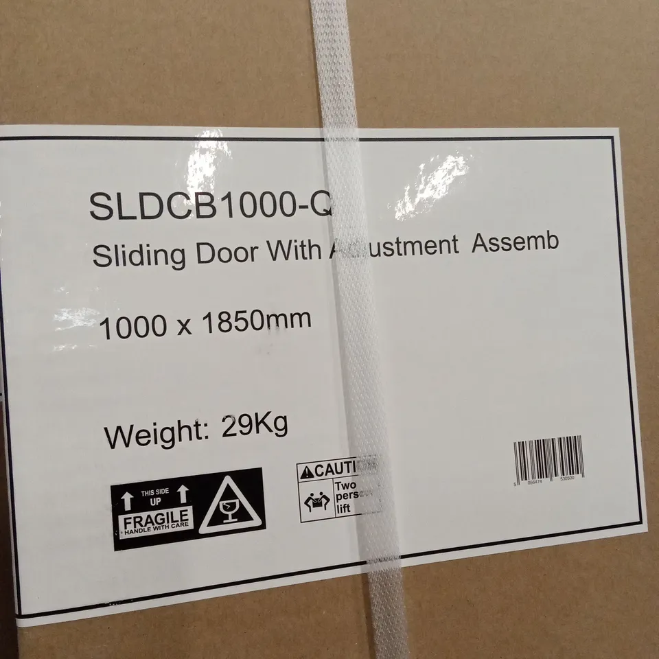 BOXED SLIDING SHOWER DOOR 1000 x 1850mm // SLDCB1000-Q (1 BOX)