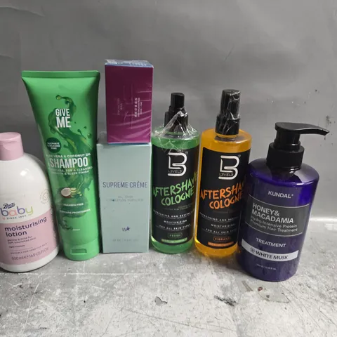 APPROXIMATELY 15 ASSORTED HEALTH & BEAUTY PRODUCTS TO INCLUDE BABY LOTION, SHAMPOO AND HAIR TREATMENT 
